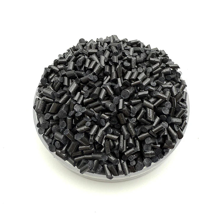 Regenererad brun PS plastpellet